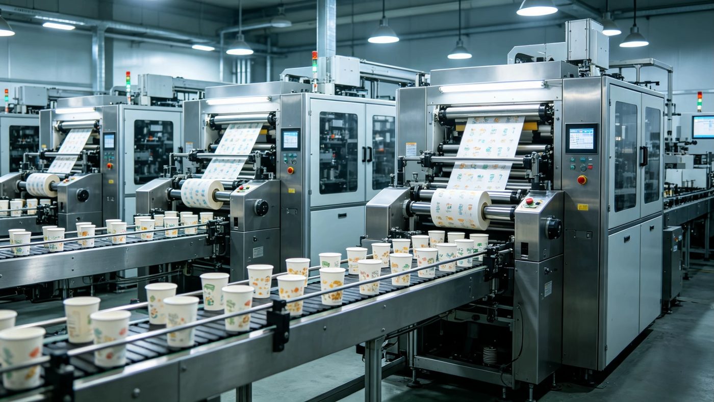 Automated paper cup forming and quality inspection