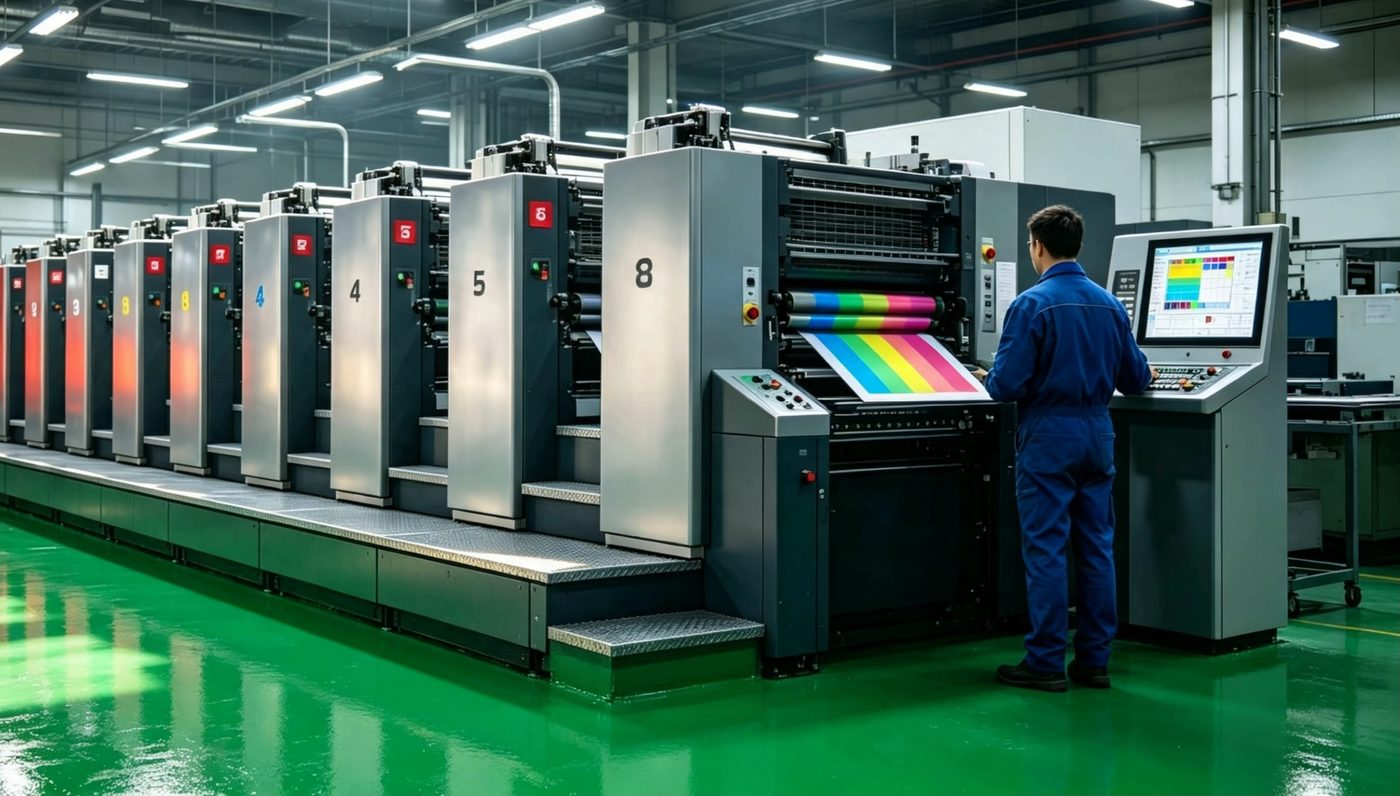 Controlled color printing process for custom paper cups